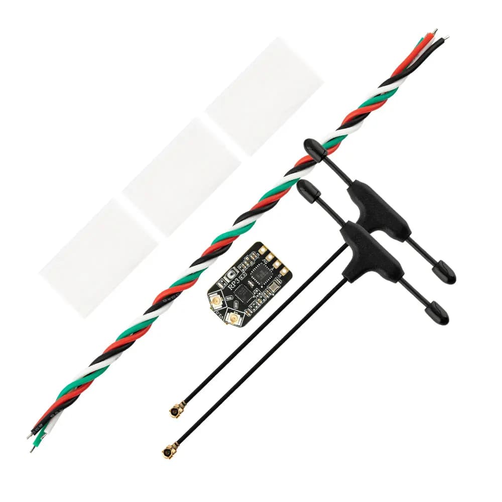 RadioMaster RP3 V2 ExpressLRS 2.4ghz Nano Receiver Built-in a TCXO ELRS Receiver for Whoops Drones and Fixed Wings