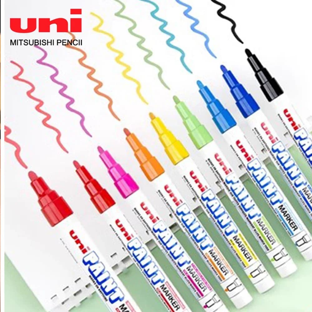 1 pz giappone UNI colore vernice pennarelli penna industriale incolore PX-21 impermeabile Graffiti mobili automobilistici pittura forniture artistiche