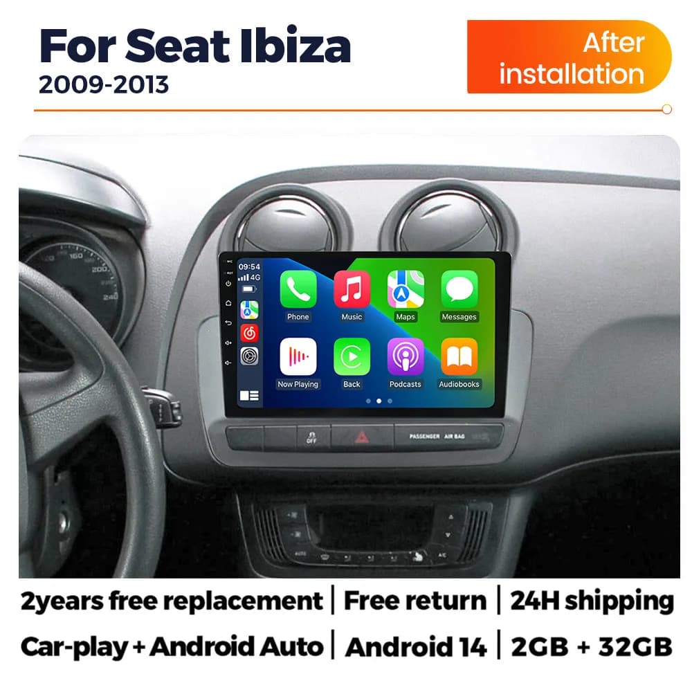 Android 14 Autoradio Stereo Per Seat Ibiza 6j 2008-2015 Lettore Video Multimediale GPS BT WIFI Wireless CarPlay Auto Stereo 2Din HU sistemi intelligenti per auto autoradio carplay android auto autoradio android