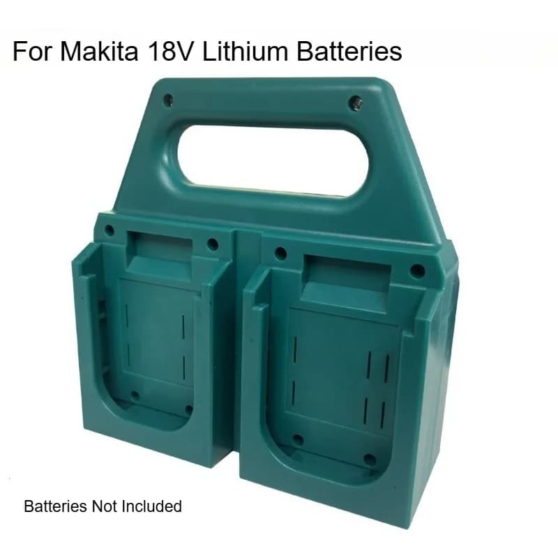 Organizzatore di batterie portatile a 4 scomparti per batterie Makita Scatola di immagazzinaggio resistente alle alte temperature per batteria dell'utensile elettrico