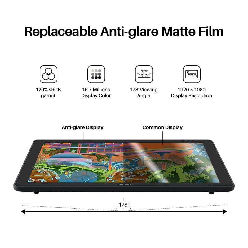 NEWKamvas 22 Digital Pen Monitor 21.5 Inches Touch Screen USB Resolution Drawing Tablet Monitor