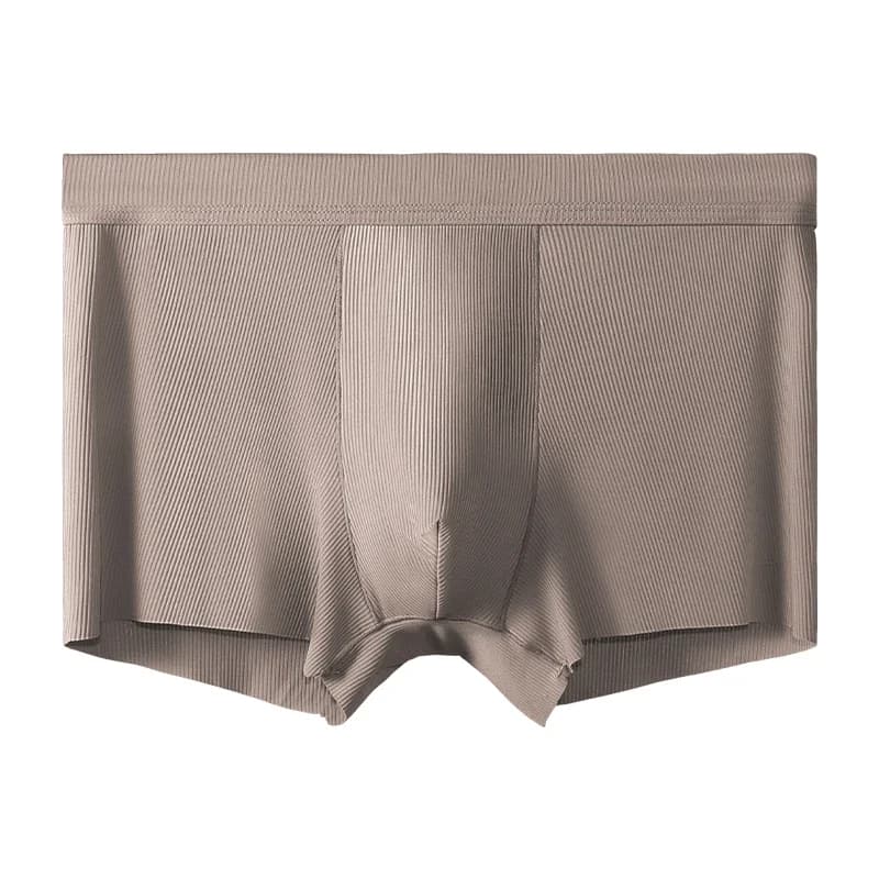 Silk antibacterial underwear for men - summer lightweight model, breathable and trendy, with flat crotch design.