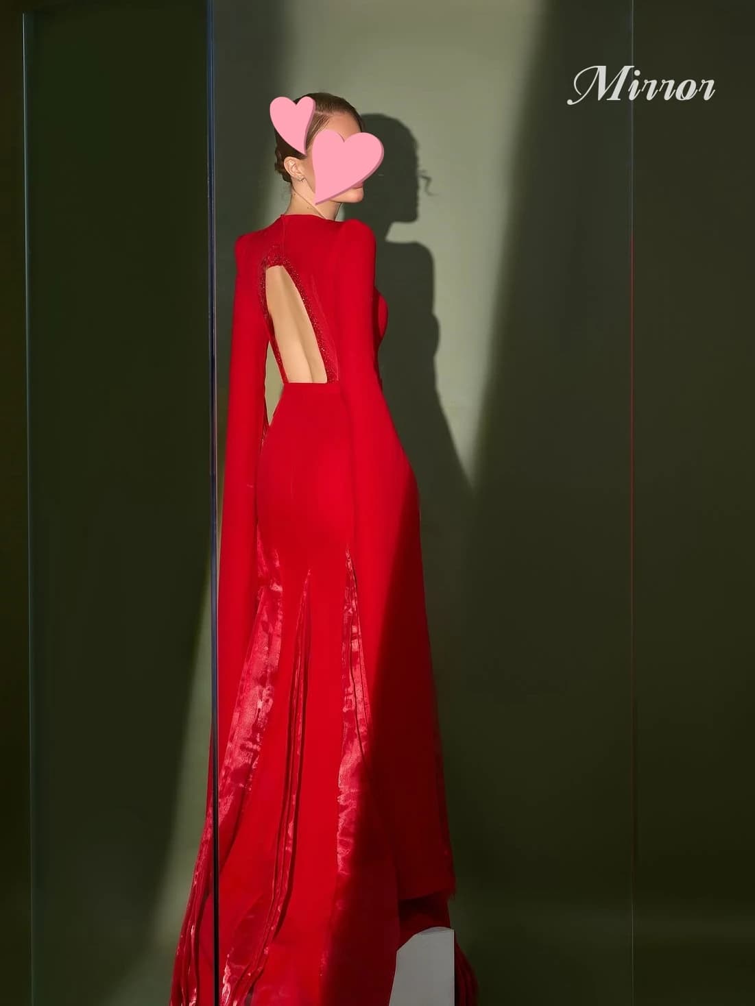 Mirror Dress Elegant Vintage Sweet Red Lace Backless Beads Stylish Customize Formal Occasion Prom Dress Evening Party Gowns
