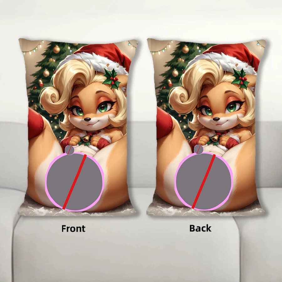 Dakimakura Anime Coco Bandicoot Buon Natale Cuscino per divano Federa per cuscino per il corpo Federa per cuscino da letto con stampa su doppio lato