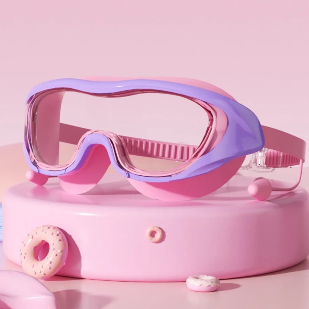 Occhialini da nuoto per bambini; antiappannamento e anti-ultravioletti; occhialini da nuoto grandangolari; occhiali da piscina impermeabili per bambini