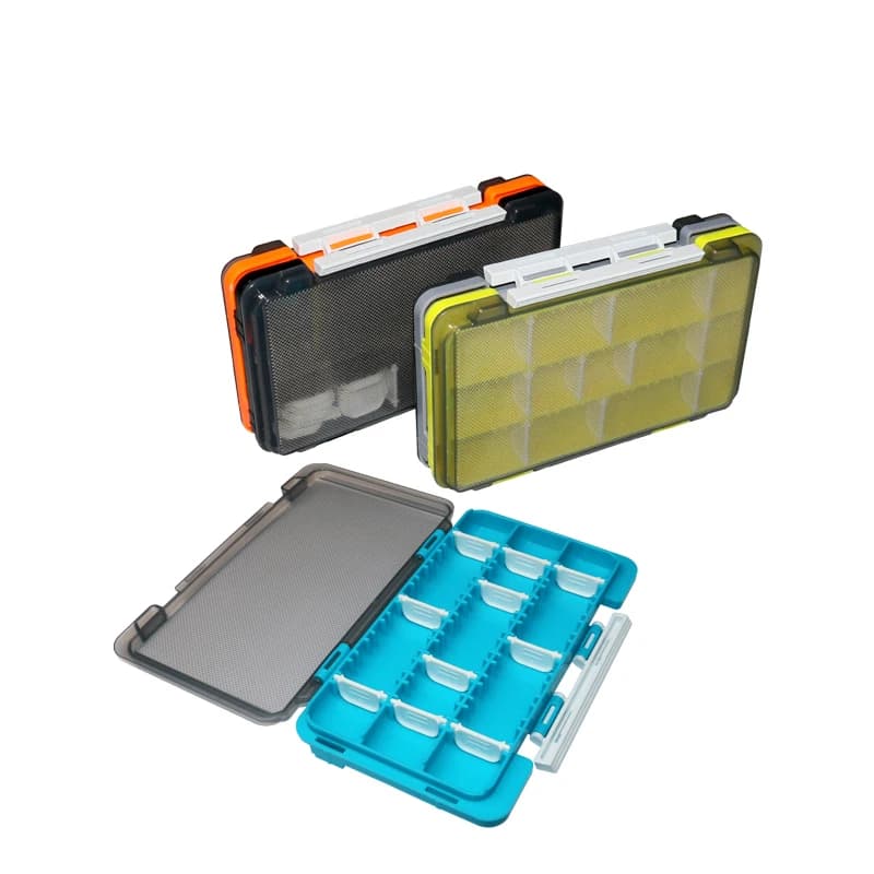 Scatola per Attrezzatura da Pesca, Organizer Compatto con Divisori Rimovibili, Mini Contenitore Fai-da-Te per Ami da Pesca, Scatola in Plastica per Mosche Artificiali