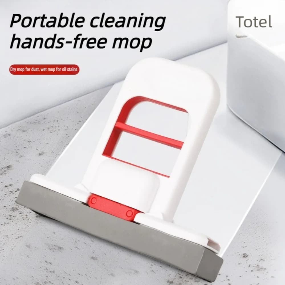 Mini Mop Multifunctional | Mop Dry Cleaning Retractable for Kitchen, Bathroom, Auto | Plastic Resistant | Compact Home Cleaning Tool
