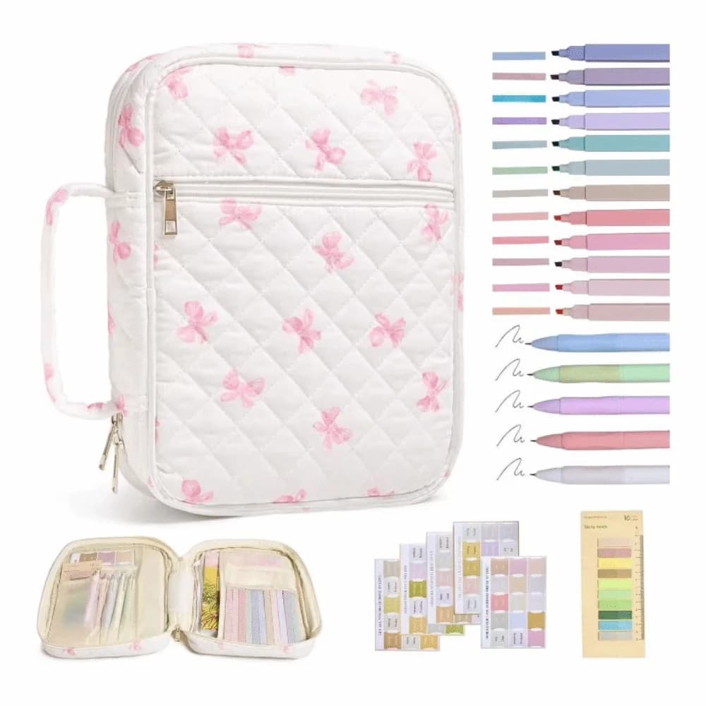 Nuovo design floreale Custodia per Bibbia Custodia con cerniera Maniglia per tasca Borsa per copertina della Bibbia Kit per diario della Bibbia Chiesa