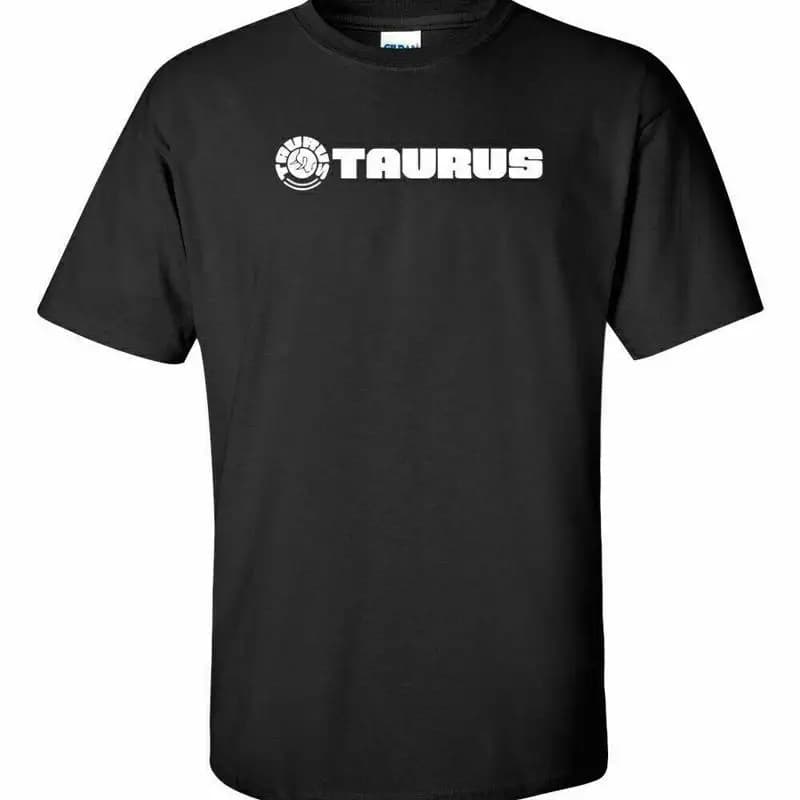 T-shirt con logo bianco con scritta di armi da fuoco Taurus 2° emendamento Pro Gun Fucile Pistola