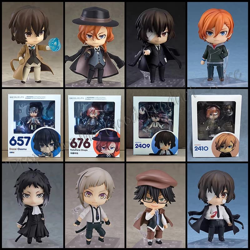 Bungo Stray Dogs Anime 893 # Nakajima Atsushi Dazai Osamu Edogawa Rampo Figure Giocattolo Modello di Cartone Animato Bambola Mobile Ornamento Regalo di Natale