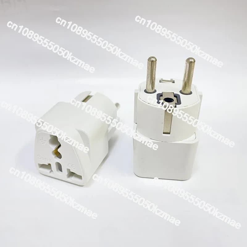 PER Convertitore da viaggio europeo con spina standard tedesca in rame puro Convertitore coreano da piede alto Adattatore standard americano a europeo