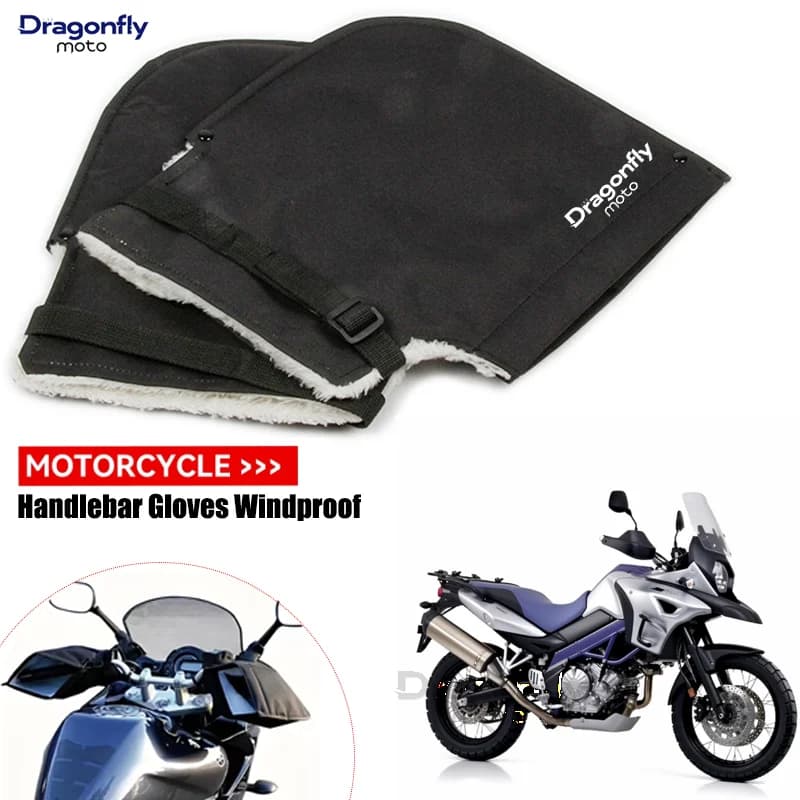 Per SUZUKI Vstrom DL 250 650 1000 V-Strom 650XT 1000XT Vstrom650 Vstrom1000 Guanti manubrio moto antivento inverno caldo