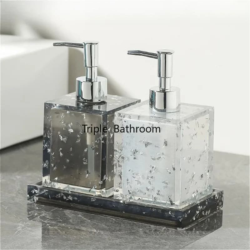Dispenser di sapone in resina europea Shampoo da bagno Bottiglia di gel doccia Bracciale Dispenser per mani Accessori per la casa Contenitore per liquidi