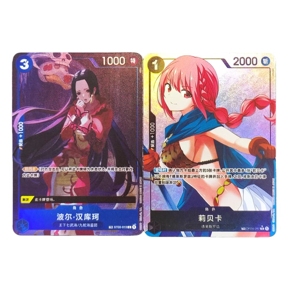 Gioco di carte One Piece fai-da-te SIMPLIFICATO CINESE Boa Hancock ST03-013 op04-092 Collezione Rebecca Carte Anime TCG