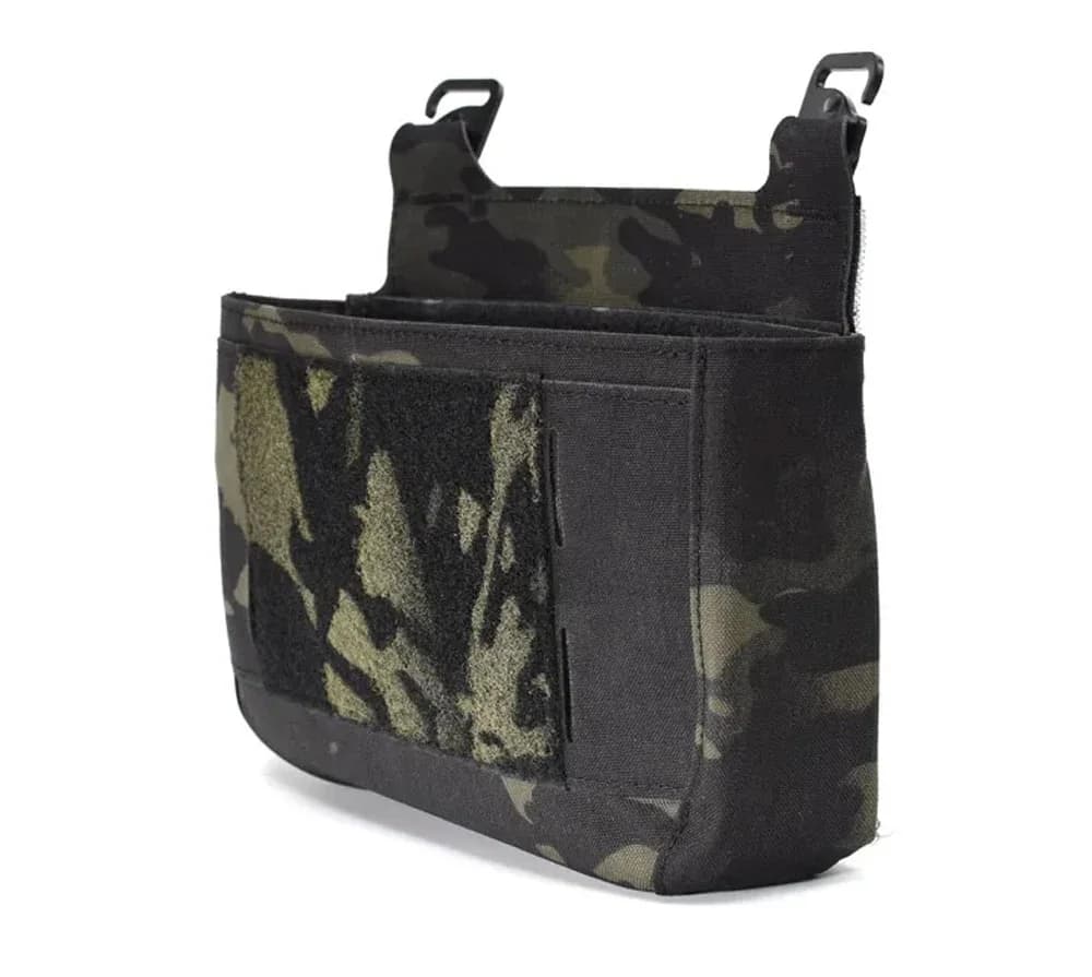 Tactical Vest Dope Front Flap Panel Bag Pouch Expansion Conversion Board Multicolor Laser Cutting Insert Samll Half Pocket