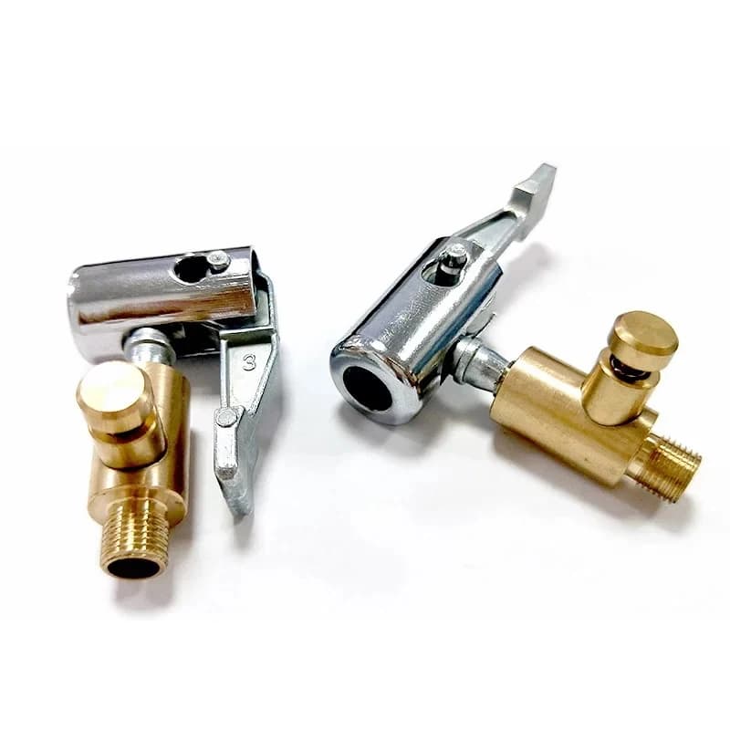 Morsetto per ugello per pneumatici portatile Connettore per pompa gonfiabile Il compressore per gonfiaggio del mandrino dell'aria per pneumatici per auto può essere sgonfiato Adattatore per valvola 1 pz