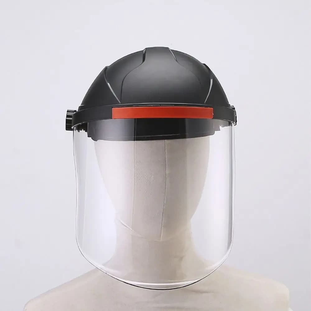 PC Plastic Welding Protective Mask Transparent Anti Splash Welding Helmet Flip Front Visor Full Protection Protective Face Cover