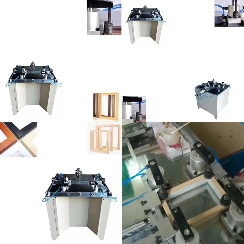 Macchina Multifunzionale per Incollaggio Cornici, Attrezzo per Falegnameria, per Assemblaggio Fai-da-Te di Cornici per Produttori di Cornici