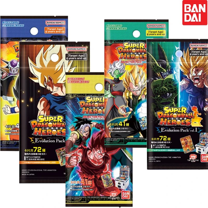 PACCHETTO di SELIZIONE Bandai Super Dragon Ball Heroes Vol.3 EX TCG GIAPPONESE Anime Gioco Collezione di carte SPEDIZIONE VELOCE