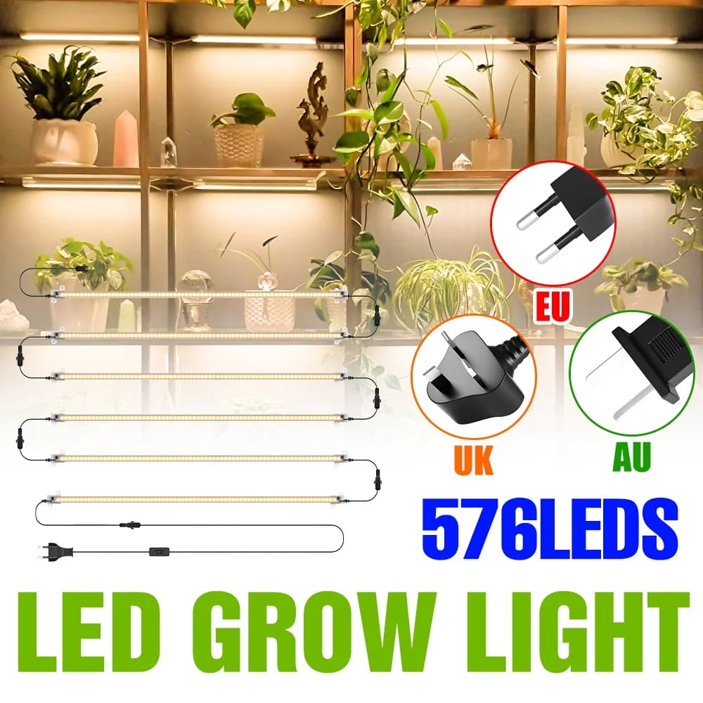 LED Plants Cultivates the bright strip Full spectrum Indoor flower seeds Hydroponic crop Lamp for cultivation of succulent vegetables Growth box AC220V