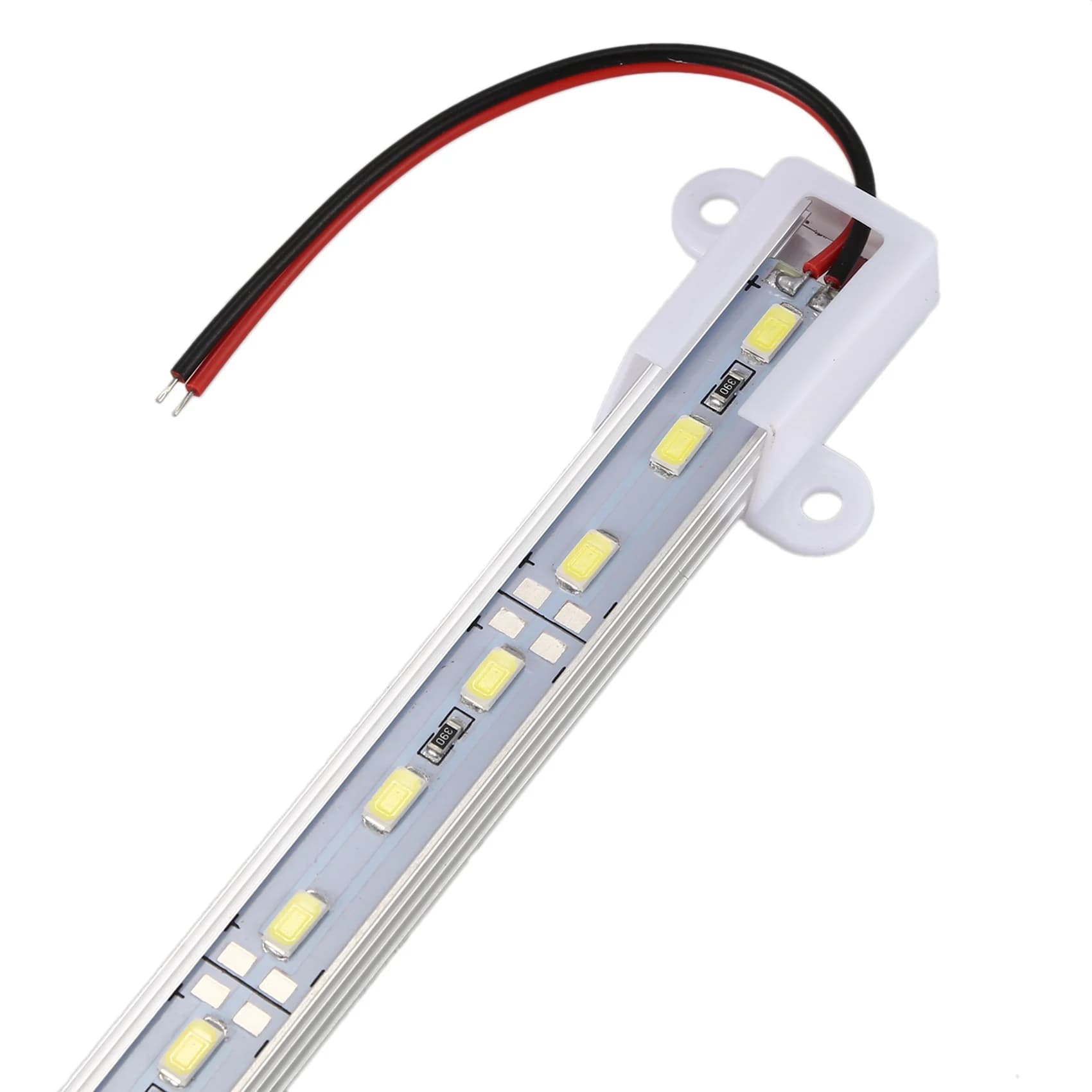 ABVT-5X 50CM 12V 36 LED 5630 SMD Barra Luminosa Rigida in Alluminio Bianca