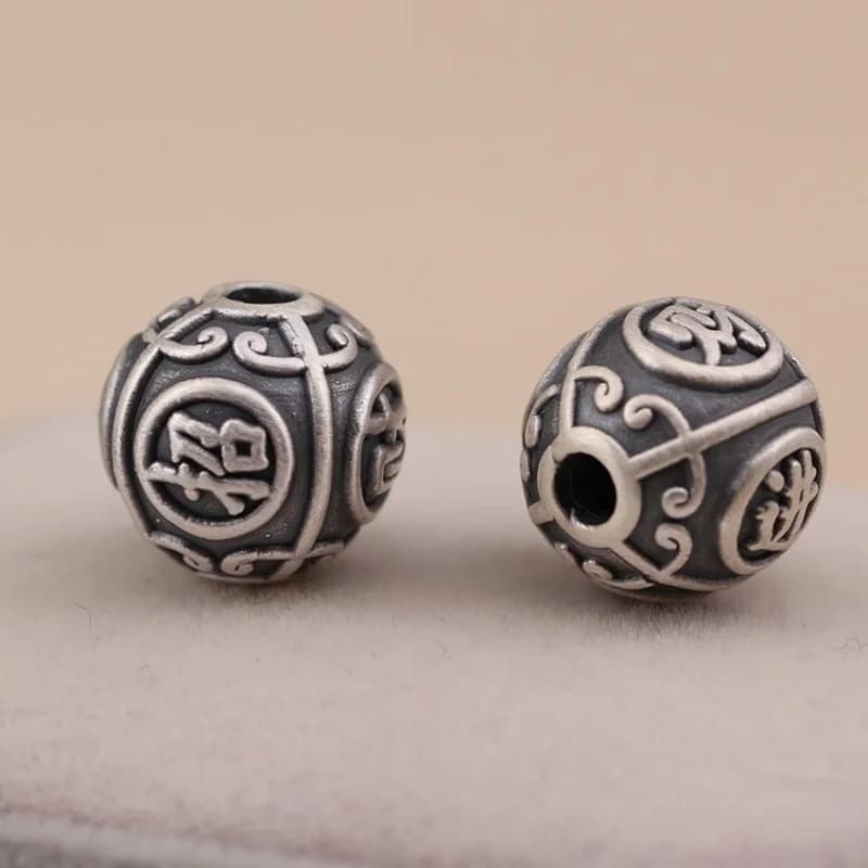 2pc/Set 925 Sterling Silver 10MM Beads for Jewelry Making DIY Bracelet Necklace Craft Dainty Minimalist Jewelry Finding Gift