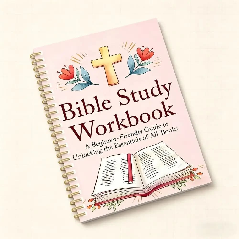 Spiral Binding Bible Study Workbook Study Sections Prayer Notes Notes Journal Guided Pages Portable Prayer Reflection Notebook