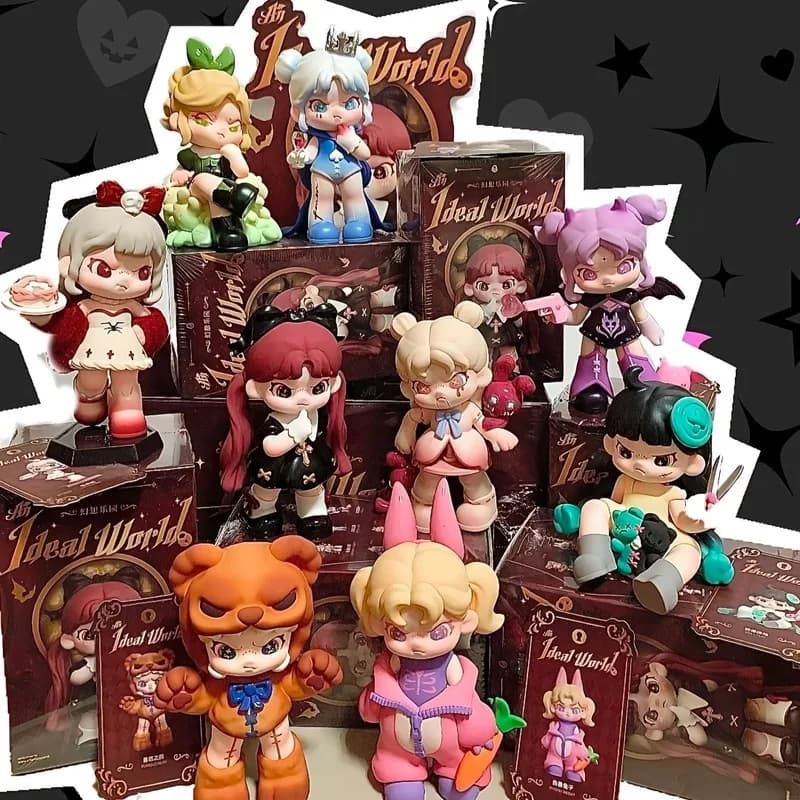 Nuova scatola cieca Genuino Dora 6 Generazione Ideale World Series Anime Cute Action Figure Surprise Guess Mystery Box Regalo di compleanno giocattolo