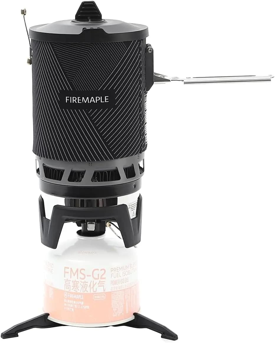 Compact and Efficient Camping Stove for Backpacking, Hiking, Trekking, Fishing, and Outdoor Adventures – Fast Boiling, Space-Sav
