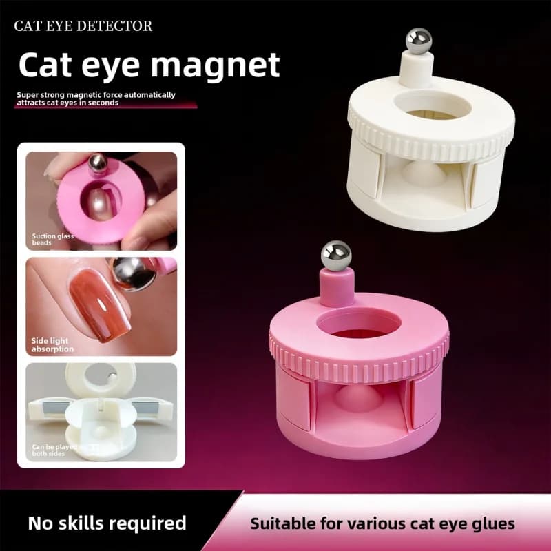 Magnete Rotante per Unghie Effetto Occhio di Gatto, Super Potente, per Perline di Vetro, Facile da Usare, Strumento per Nail Art e Manicure