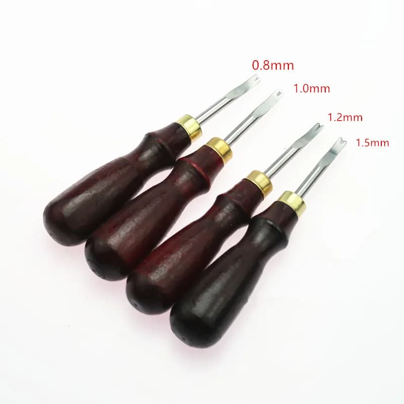 Kit Professionale di Strumenti per Lavorazione del Cuoio, Set per Cucito a Mano, Punzonatura, Intaglio, Lavorazione Sella, Strumenti Fai-da-Te per Artigianato in Pelle