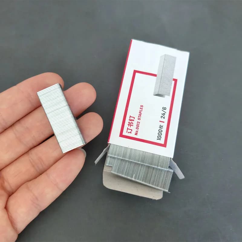 1 scatola di punti metallici 24/6 cancelleria per ufficio Papeleria universale Mier Mil micro graffette per cucitrici rilegatura 1000 pezzi/scatola