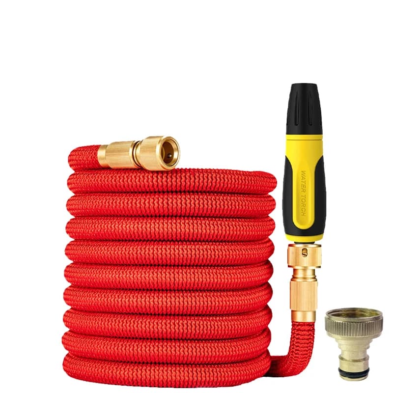 High Pressure Expandable Garden Pipe, Auto Washing Gun, Home and Garden Irrigation Pipes, Garden Accessories for Gardening 25FT-125FT