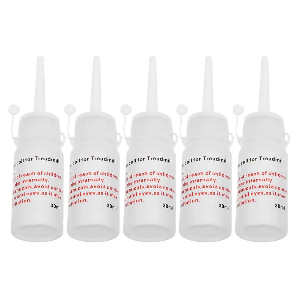 5 Bottiglie di Olio Lubrificante per Tapis Roulant, Trattamento per Cinghie in Silicone per un Funzionamento Fluido e Silenzioso, Manutenzione e Prolungamento Durata