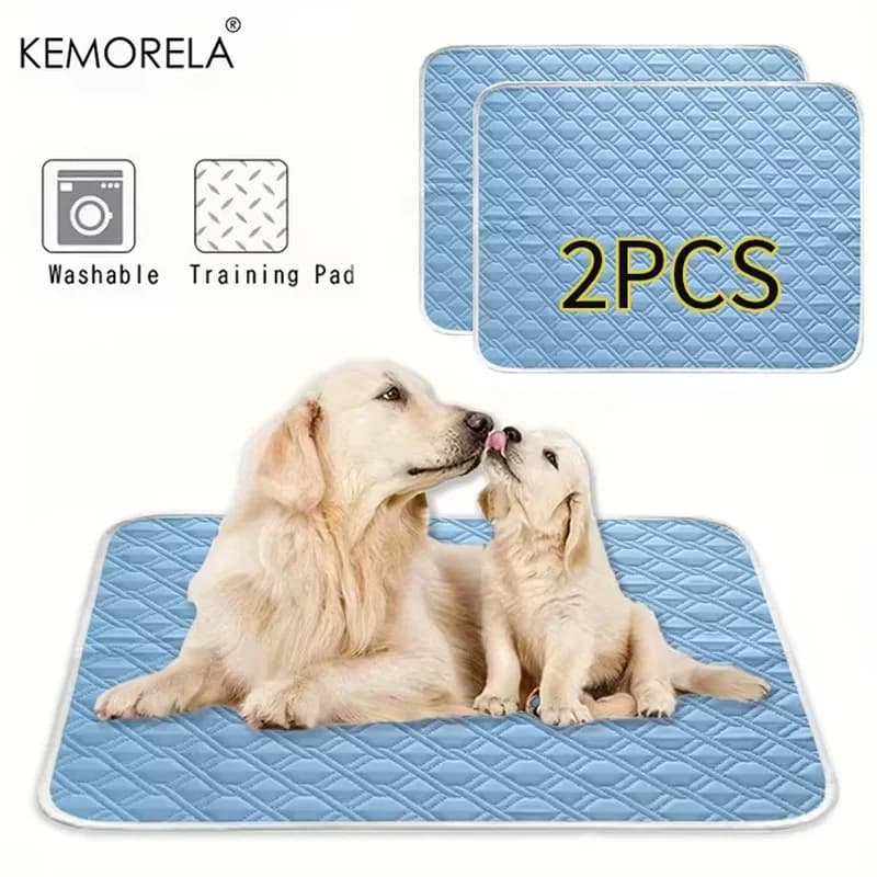 KEMORELA 2PCS Dog Cooling Mat Summer Pet Cold Bed Extra Large For Small Big Dogs Pet Accessories Training Mat Washable Mat