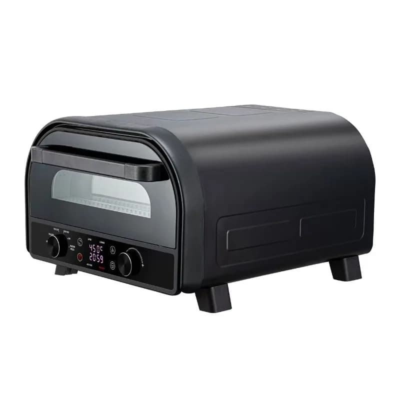 Professional 2400W Countertop Electric Pizza Oven 450 Degree Pizza Stone Heated on Both Sides for Indoor Home Use Bake Function