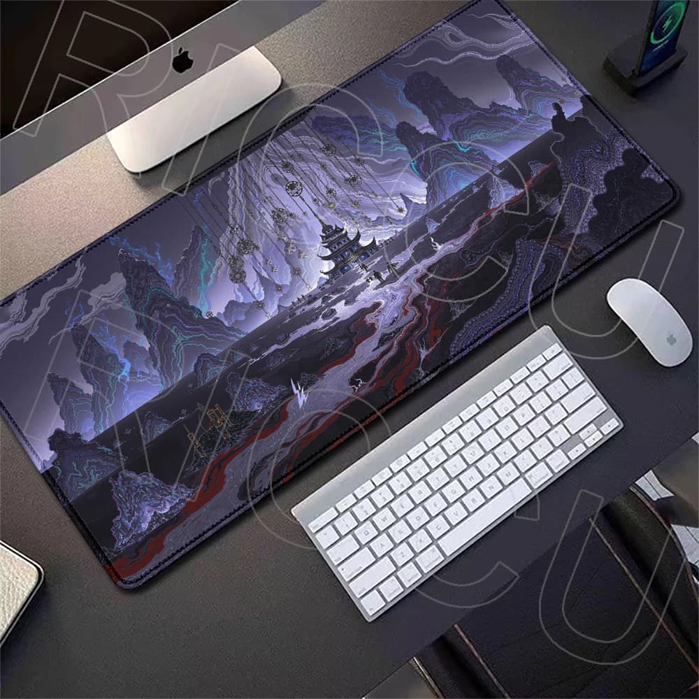 Mountain And Sea Scenery Extended Mousepads Non-Slip Rubber Game Home Office Accessories Laptop Mouse Pad Playmat Gamer Desk Mat