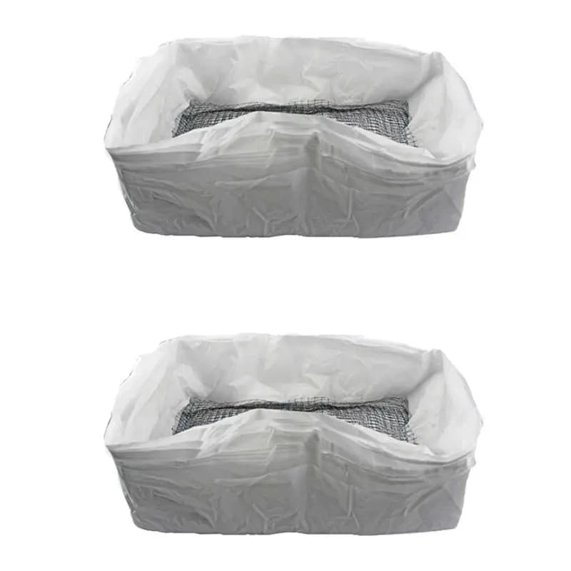 AT21-20Pcs Reusable Cat Feces Filter Hands Free Pet Cat Excrement Liners Elastic Sand Bag Filter Hygienic Litter Box Liners S