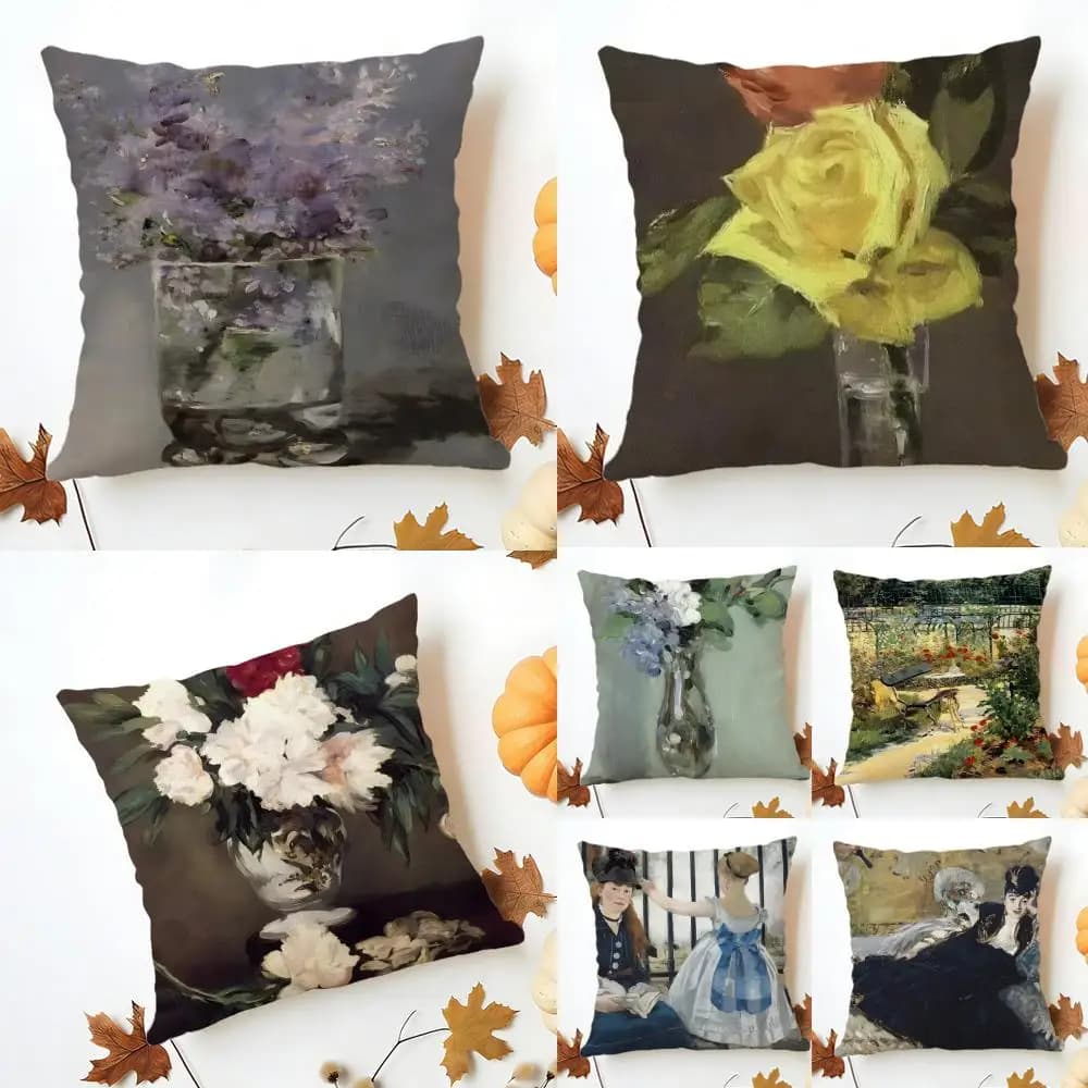 Fodera per cuscino Artist Modern Revolutionary E-Edouard Manet, federa in lino lavabile, morbida, per divano letto, arredamento accogliente per la casa