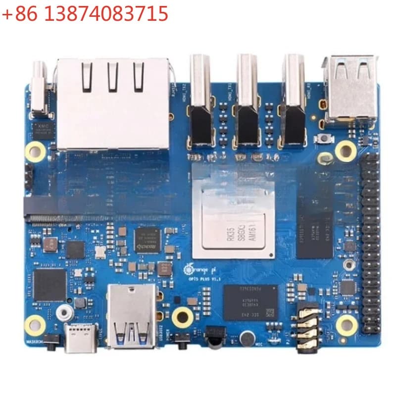 Pi 5 Plus 32GB RAM Single Board Computer RK3588 Modulo PCIe WiFi-BT Esterno SSD M.2.0