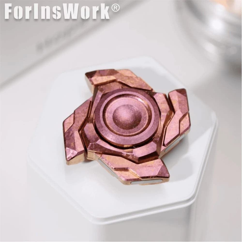 Hope EDC Haze 3.0 Cristallo di ghiaccio Titanio Aspirazione magnetica Apertura MINI Fidget Spinner Accessori da scrivania Giocattolo Fidget per adulti