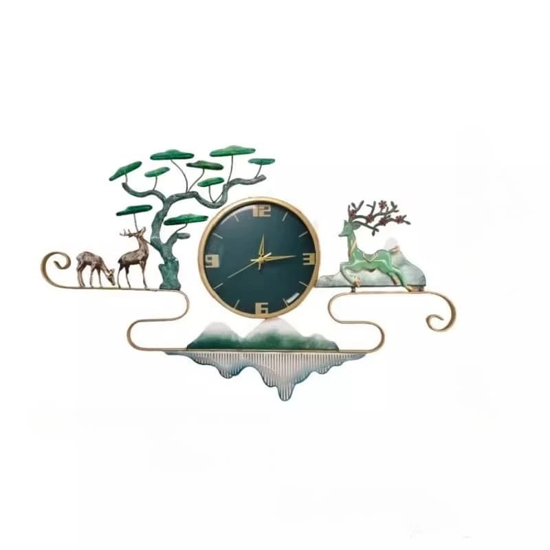Nuovo orologio cinese Fulu, orologio decorativo da parete per soggiorno, orologio al quarzo da parete