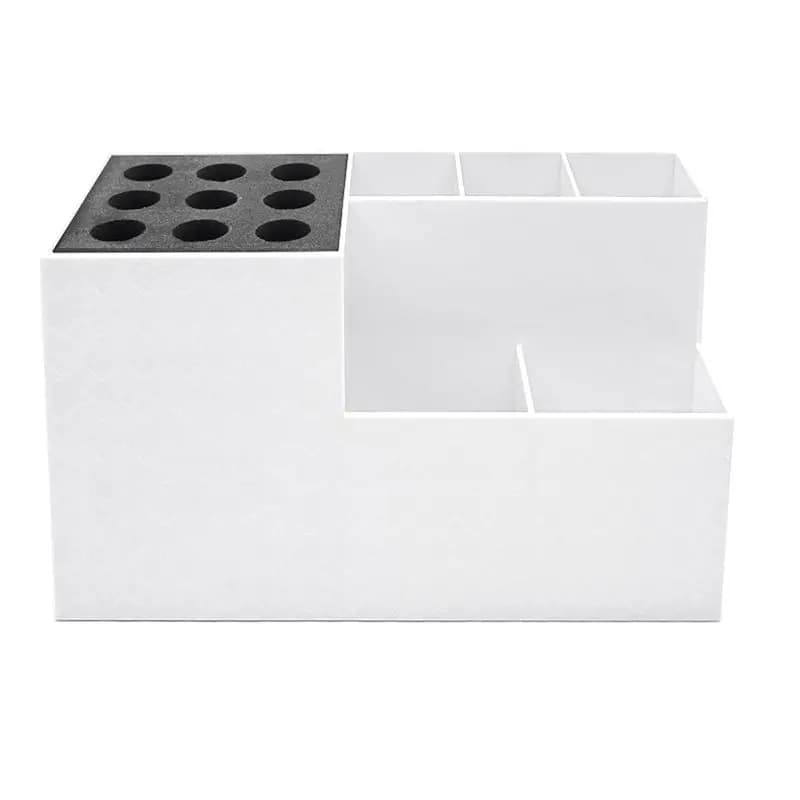 ABMS-White Scissor Non-Slip Storage Rack Ultra Light Hair Organizer Hair Organizer Hair Organizer Hairdresser