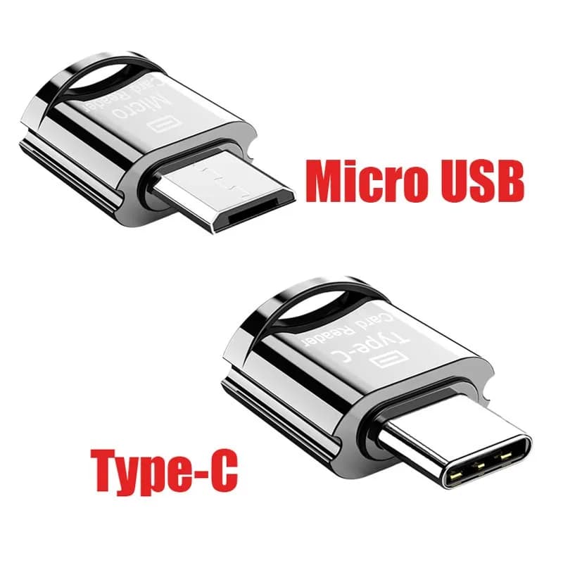 Lettore di schede Micro USB SD TF di tipo C Visualizzatore dati per tablet telefono Convertitore esterno per adattatore per scheda di memoria per laptop MacBook Notebook