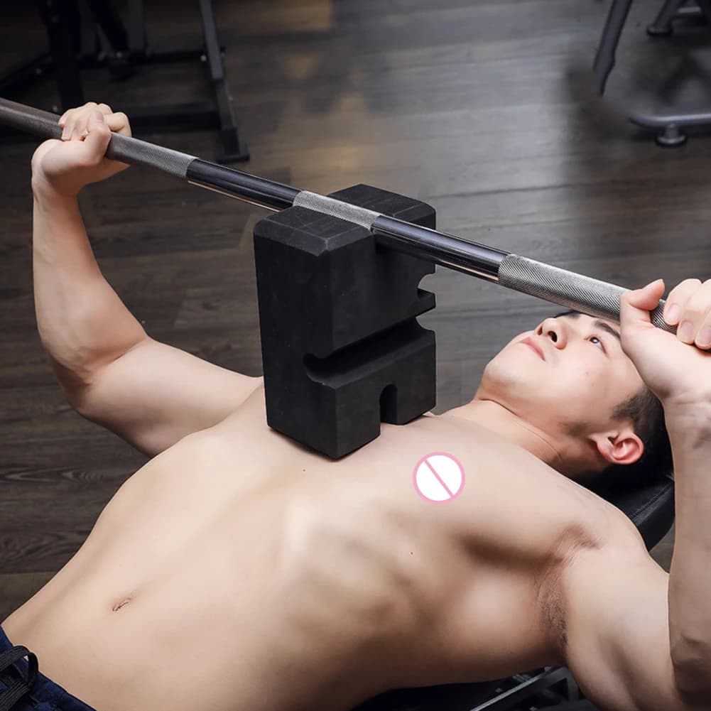 Blocco per bilanciere regolabile per panca piana, con imbottitura in schiuma, per allenamento fitness e sollevamento pesi, per palestra e casa, attrezzatura per allenamento con i pesi