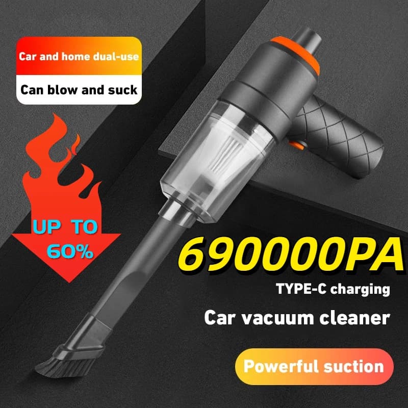 Nuovo Aspirapolvere per Auto Senza Fili 690000Pa, 120W 1200mAh, Potente Aspiratore Portatile Cordless per Auto