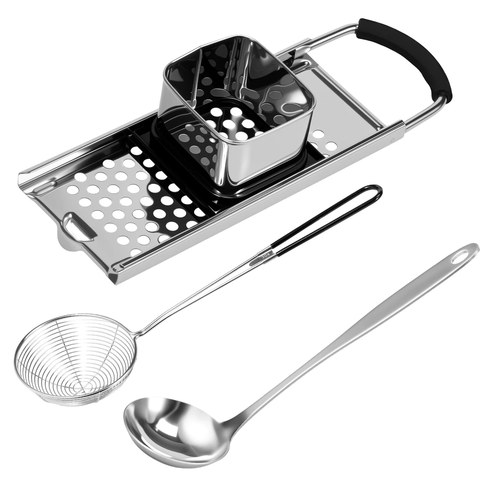 1/3Pc Noodle Maker In Acciaio Inox Spaetzle Noodle Maker Ergonomico Efficiente Noodle Press Staccabile Spaetzle Press Strumento di Cottura