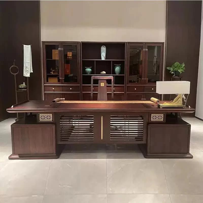 Organizer da scrivania portatile bianco di lusso per ufficio, mobile da studio e scrivania direzionale