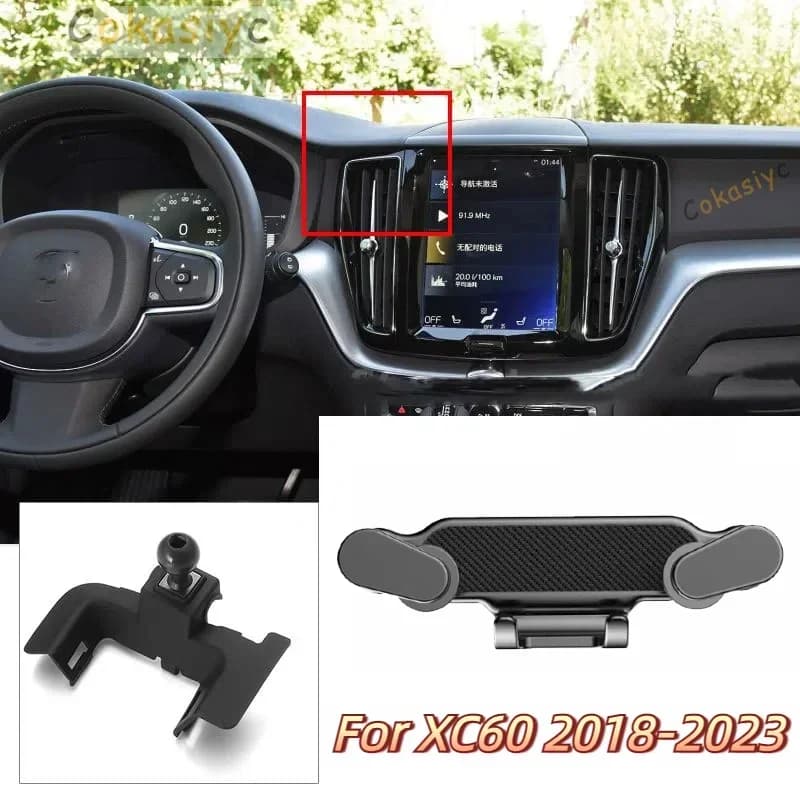 Speciale Per Volvo XC60 Supporto Del Telefono Per Auto Gravity Mobile Del Basamento GPS Supporto Air Vent Mount Accessori 2018-2023
