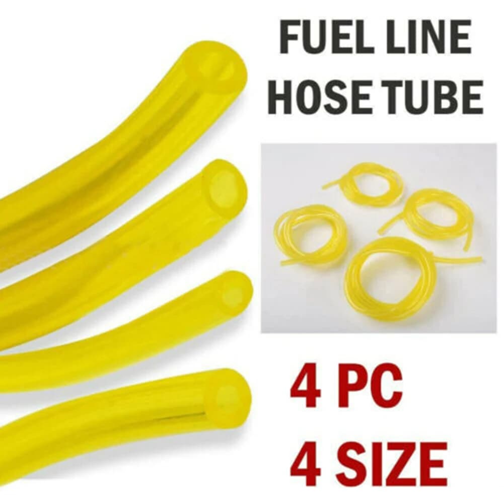 4 pezzi tubo carburante benzina tubo flessibile per decespugliatori trimmer motoseghe soffiatori attrezzi da giardino sostituzioni resistenza indurente